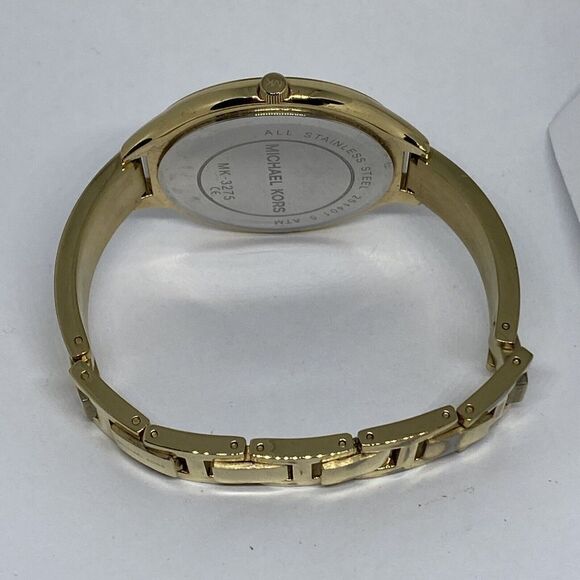 Michael Kors Slim Runway MK3275 Women's Gold Stainless Steel Analog Watch MP893 - Picture 11 of 12